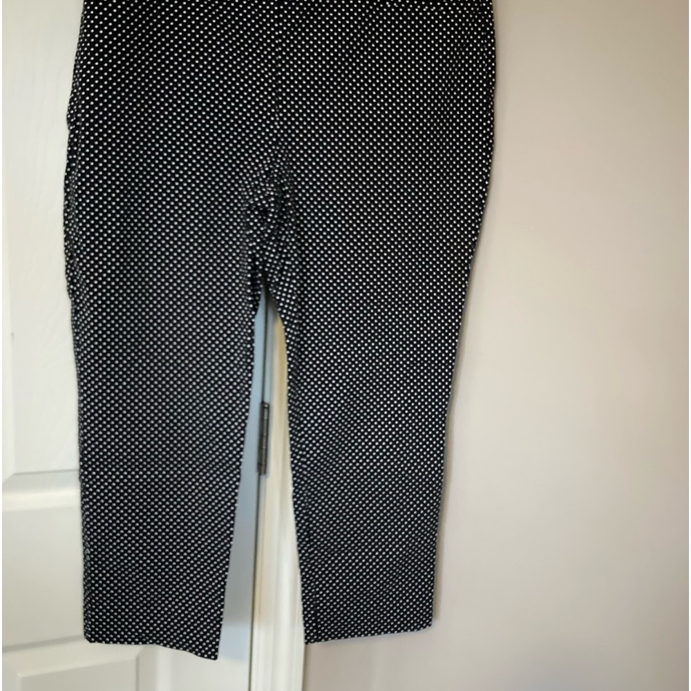 Chico’s Slacks/Black With White Dots/Size 1.5 Chico’s Sizing